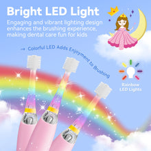 将图片加载到图库查看器,ReDISEN 360 Degree Children’s Electric Toothbrush with Fun LED Lights,SG-2113 Built-in 2-Minute Timer, Soft Bristles & Ergonomic