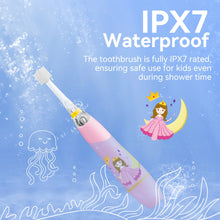 将图片加载到图库查看器,ReDISEN 360 Degree Children’s Electric Toothbrush with Fun LED Lights,SG-2113 Built-in 2-Minute Timer, Soft Bristles & Ergonomic