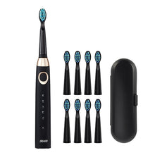 将图片加载到图库查看器,Seago Sonic Electric Toothbrush USB Rechargeable 5 Modes Smart Ultrasonic Toothbrushes Travel Case Oral Care Brush 8 Teeth Heads