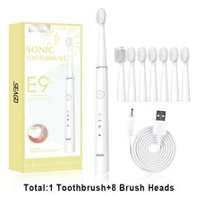 将图片加载到图库查看器,SEAGO Sonic Electric Toothbrush 360 Upgraded Automatic Rechargeable Tooth Brush Waterproof Replacement Brush Heads Gift SG548