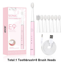 将图片加载到图库查看器,SEAGO Sonic Electric Toothbrush 360 Upgraded Automatic Rechargeable Tooth Brush Waterproof Replacement Brush Heads Gift SG548