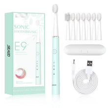 将图片加载到图库查看器,SEAGO Electric Toothbrush E9 Sonic Rechargeable Travel Waterproof Tooth Brush Buy 1 Get 1 Free 5 Mode Deep Clean Whiten Gift