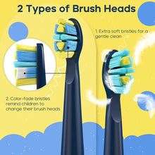 将图片加载到图库查看器，Seago Kids Electric Toothbrush for 6+Years 5 Modes Rechargeable IPX7 Waterproof Power Sonic Toothbrush Replacement Head SG-2303
