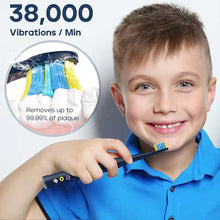 将图片加载到图库查看器，Seago Kids Electric Toothbrush for 6+Years 5 Modes Rechargeable IPX7 Waterproof Power Sonic Toothbrush Replacement Head SG-2303
