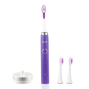 SEAGO Sonic Electric Toothbrush Upgraded Adult Waterproof Ultrasonic Rechargeable Toothbrush  Whitening Healthy Gift SG-986