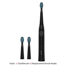 将图片加载到图库查看器，SEAGO Electric Toothbrush with 1 Replacement Brush Heads Battery Sonic Teeth Brush Deep Cleaning Included Soft-bristle E23
