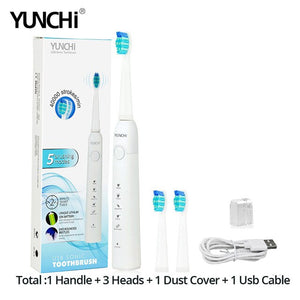 New Seago Sonic Electric Toothbrush SG-507 Adult Timer Brush USB Charger Rechargeable Tooth Brushes /Replacement Brush Heads/box