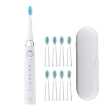将图片加载到图库查看器，Seago Sonic Electric Toothbrush USB Rechargeable 5 Modes Smart Ultrasonic Toothbrushes Travel Case Oral Care Brush 8 Teeth Heads
