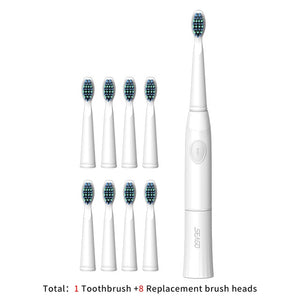 SEAGO Sonic Electric Toothbrush 360 Upgraded Automatic Rechargeable Tooth Brush Waterproof  Replacement Brush Heads Gift SG548
