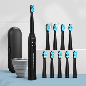 Seago Sonic Electric Toothbrush Tooth brush USB Rechargeable adult Waterproof Ultrasonic automatic 5 Mode with Travel case