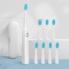 将图片加载到图库查看器，Seago Sonic Electric Toothbrush Tooth brush USB Rechargeable adult Waterproof Ultrasonic automatic 5 Mode with Travel case
