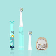将图片加载到图库查看器，SEAGO Cartoon Children Electric Toothbrush Kids USB Rechargeable Sonic Replacement Tooth Cute Brush Heads Electric Teeth Brush
