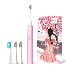 将图片加载到图库查看器，Seago Electric Sonic Toothbrush 5 Mode Rechargeable Automatic Replacement Tooth Brush Adult Waterproof Whitenig Best Gift

