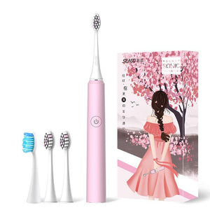 Seago Electric Sonic Toothbrush 5 Mode Rechargeable Automatic Replacement Tooth Brush Adult Waterproof Whitenig Best Gift