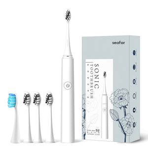 Seago Electric Sonic Toothbrush 5 Mode Rechargeable Automatic Replacement Tooth Brush Adult Waterproof Whitenig Best Gift