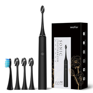 Seago Electric Sonic Toothbrush 5 Mode Rechargeable Automatic Replacement Tooth Brush Adult Waterproof Whitenig Best Gift