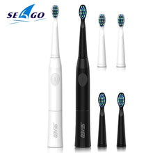 将图片加载到图库查看器，SEAGO Electric Toothbrush Sonic Electric Toothbrush Teeth Cleaning Electrical Toothbrush Dental Electric Brush 4 Nozzles
